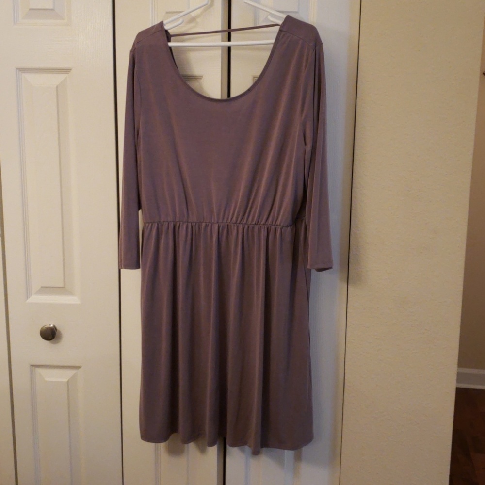 Lavender open-back dress